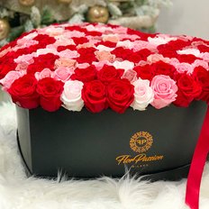 Eternal Love Cuore Rose Stabilizzate
