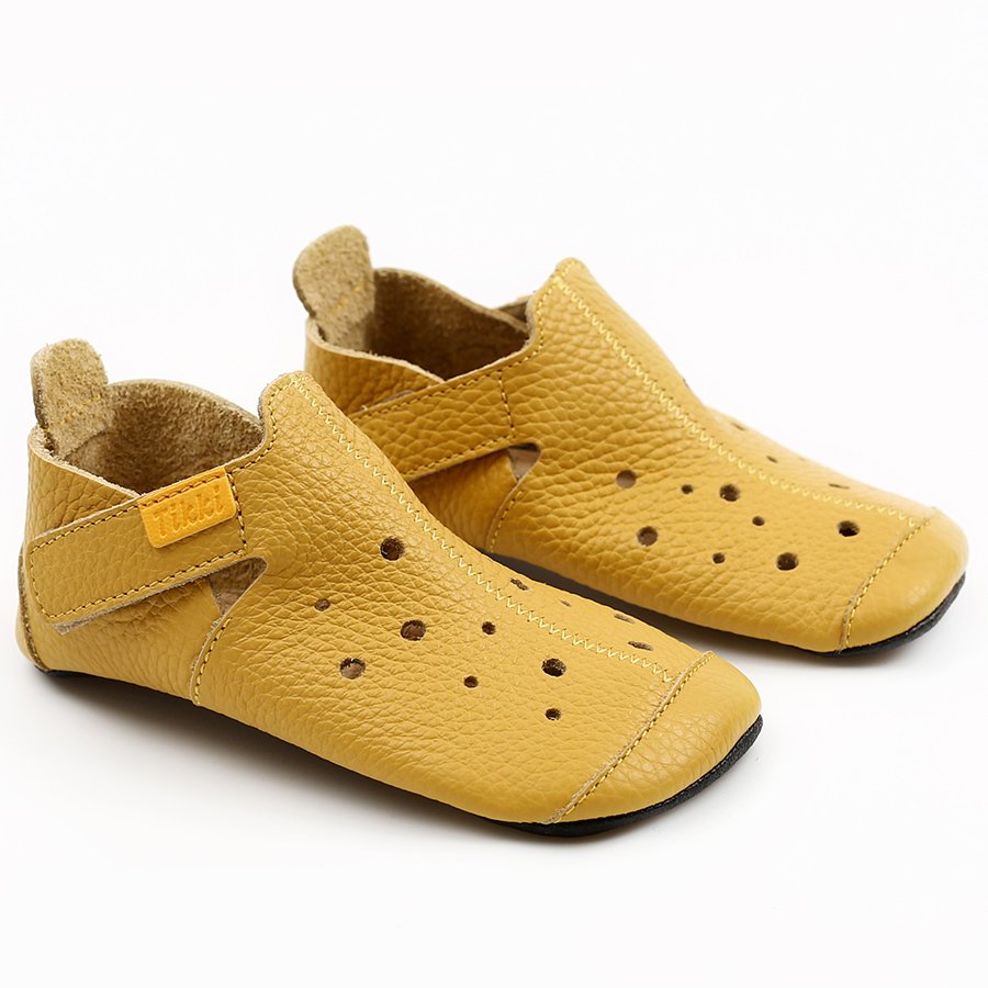 yellow soled shoes