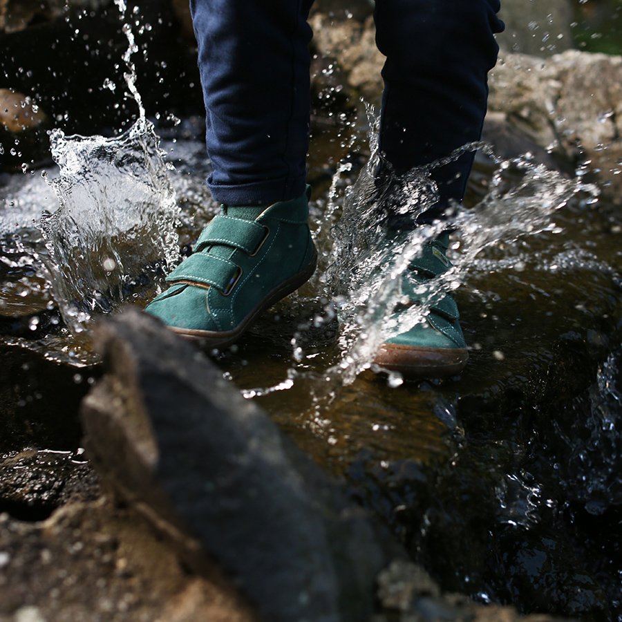 water in boots